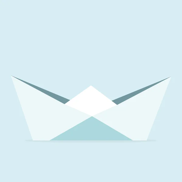 Bateau Origami — Image vectorielle