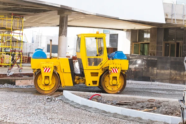 Wheel loader excavator working — Stock Photo, Image