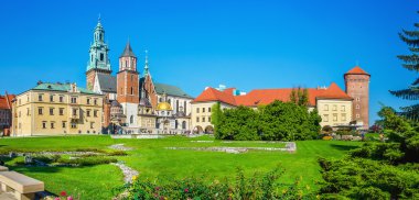 Wawel Royal Castle, Krakov, Polonya avlusu