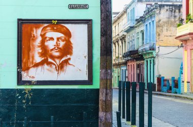 Ernesto Che Guevara duvardaki