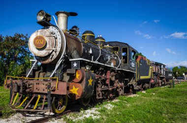 Steam train, historic locomotive
