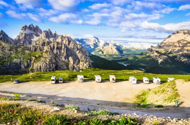İtalyan dolomites Peyzaj ve park
