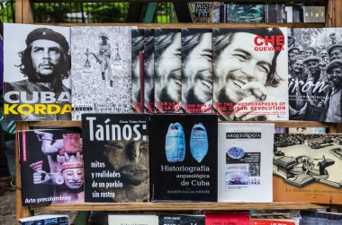 Havana'da açık hava kitap çarşı