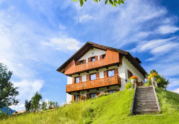 Hotel  in Dolomites Mountains — Stock Photo, Image