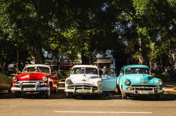 Eski klasik Amerikan arabaları — Stok fotoğraf