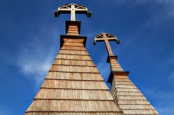 Brown wooden cross — Stock Photo, Image