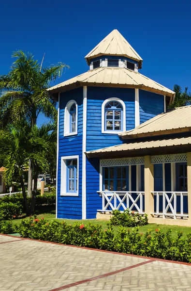 Wooden colored houses — Stock Photo, Image