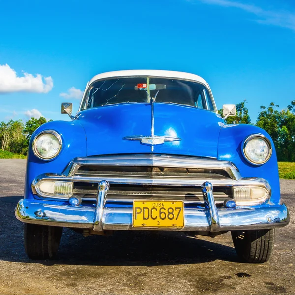 Blauer amerikanischer Oldtimer — Stockfoto