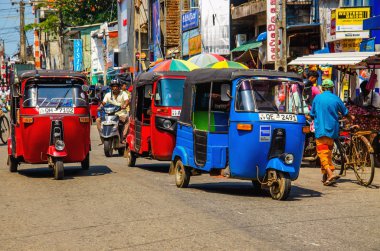 Tuk-tuk Sri Lanka geleneksel takside Colombo