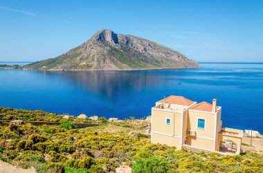 Tipik Yunan ev huzurlu tatil, Yunanistan