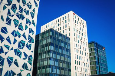 Modern iş merkezleri arasında Oslo, Norveç