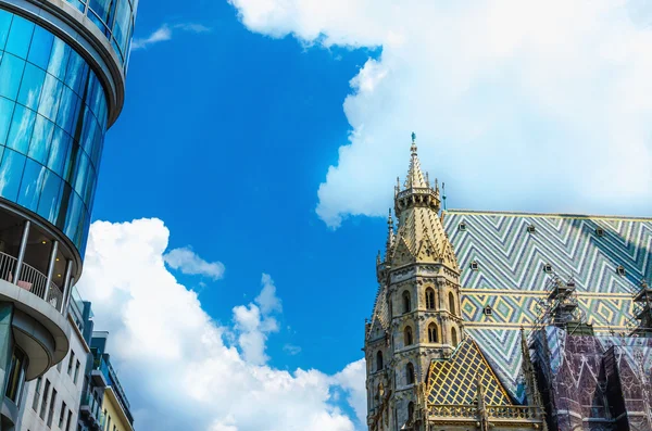 Incroyable coloré Stephansdom Cathédrale St. Stephens — Photo