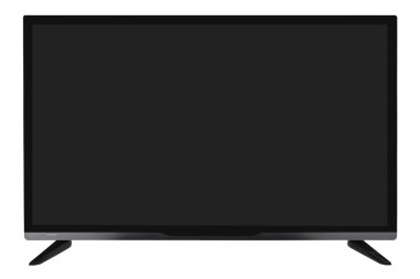 Geniş ekran görünümünü Internet üzerinde beyaz backgro izole tv monitör