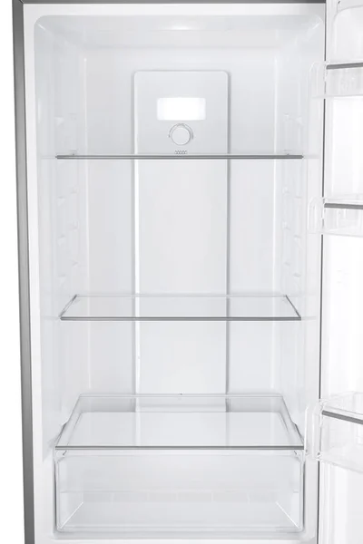 Nuovo Frigorifero Isolato Sfondo Bianco Cucina Moderna Elettrodomestici Principali — Foto Stock