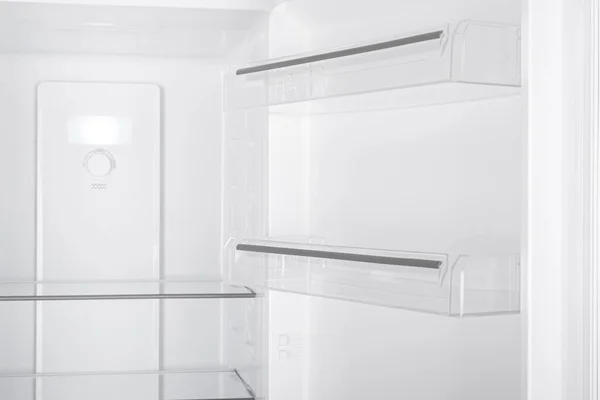 Nouveau Réfrigérateur Isolé Sur Fond Blanc Cuisine Moderne Électroménagers Majeurs — Photo