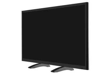 Geniş ekran görünümünü Internet üzerinde beyaz backgro izole tv monitör