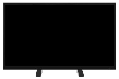 Geniş ekran görünümünü Internet üzerinde beyaz backgro izole tv monitör