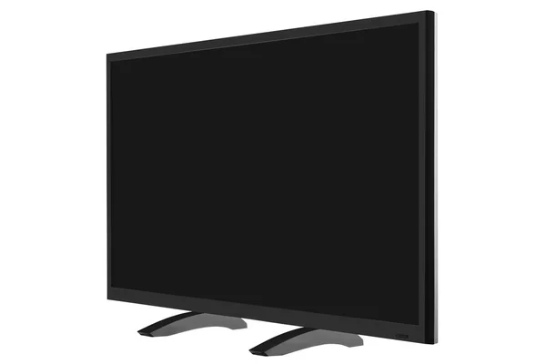 Vista de internet de pantalla ancha TV monitor aislado en backgro blanco — Foto de Stock