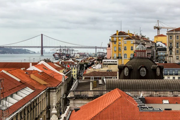 Views of Lisbon city in the afternoon in winter