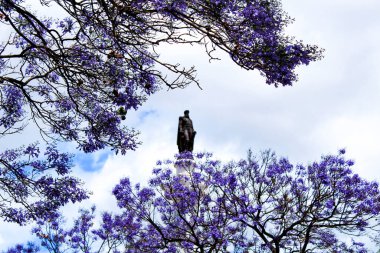 Portekiz, Lizbon 'daki Rossio Meydanı' nda heykel