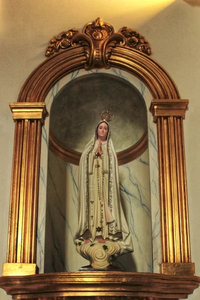Piękna Fatimska Dziewica Kościele Lizbonie — Zdjęcie stockowe