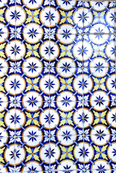Azulejos Coloridos Tradicionais Lisboa Portugal — Fotografia de Stock