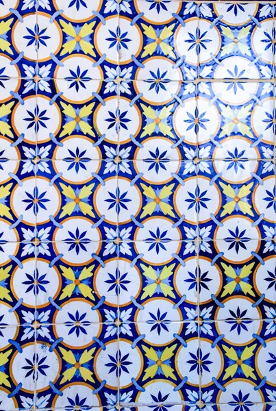 Piastrelle Colorate Tradizionali Lisbona Portogallo — Foto Stock