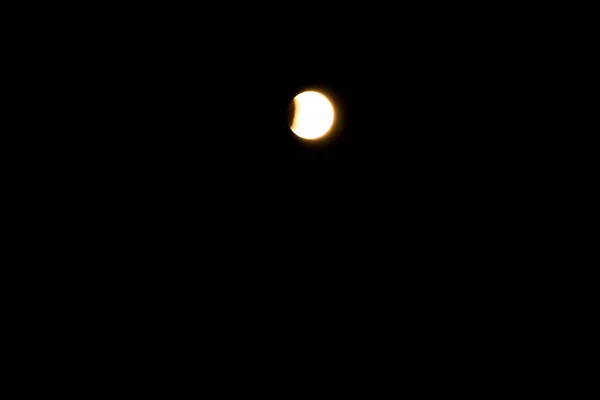 Belle Pleine Lune Avec Éclipse Partielle Espagne — Photo
