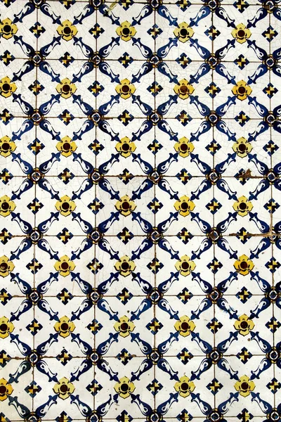 Красочные Старинные Плитки Лиссабона Португалия — стоковое фото