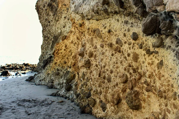 Скалы Пляже Кабо Гата Альмерия Испания — стоковое фото