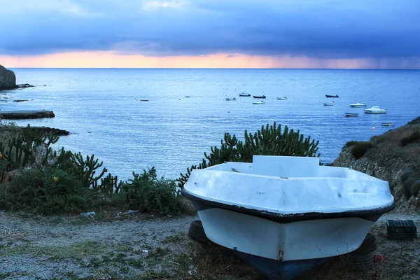 Nascer Sol Praia Cabo Gata Almeria Sul Espanha — Fotografia de Stock