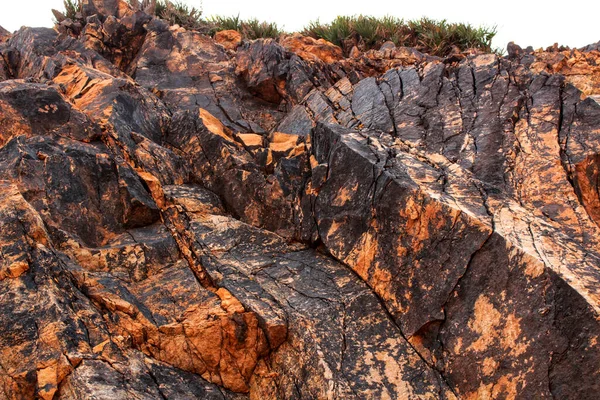 Rodalquilar Dağı Nın Renkli Taş Dokuları Almerya Spanya — Stok fotoğraf