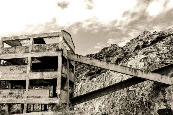 Velha Mina Ouro Abandonada Rodalquilar Almeria Espanha — Fotografia de Stock
