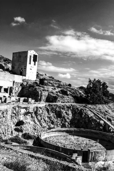 Starý Opuštěný Zlatý Důl Rodalquilar Almeria Španělsko — Stock fotografie