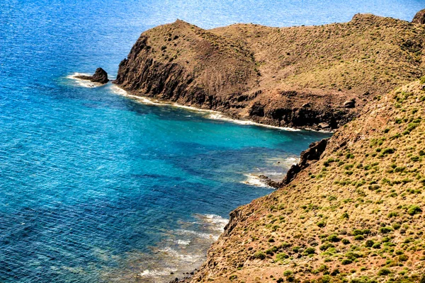 Bellissime Scogliere Spiagge Nella Riserva Naturale Cabo Gata Almeria Spagna — Foto Stock