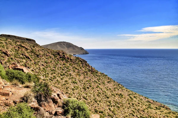 Prachtige Kliffen Stranden Cabo Gata Natuurgebied Almeria Spanje — Stockfoto