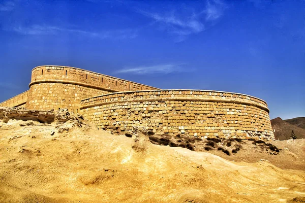 Vacker Befästning Byggd Fossil Sanddyn Cabo Gata Almeria Spanien — Stockfoto