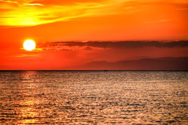 Cabo de Gata 'da gün batımı, Almerya, İspanya