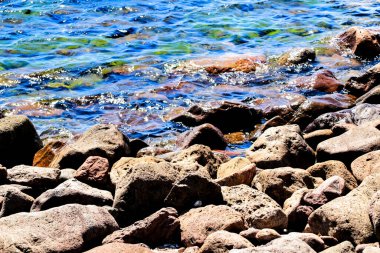 Cabo de Gata, Almeria, Endülüs, İspanya kıyılarındaki kaya dokuları