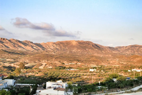 Όμορφη Θέα Της Lucainena Las Torres Χωριό Στην Αλμερία Ισπανία — Φωτογραφία Αρχείου