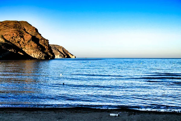 Piękne Klify Plaże Rezerwacie Przyrody Cabo Gata Almeria Hiszpania — Zdjęcie stockowe