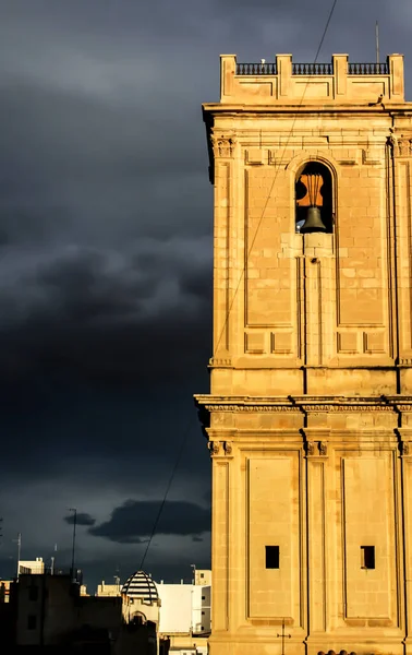Фасад Церкви Санта Мария Угрозой Неба Эльче — стоковое фото