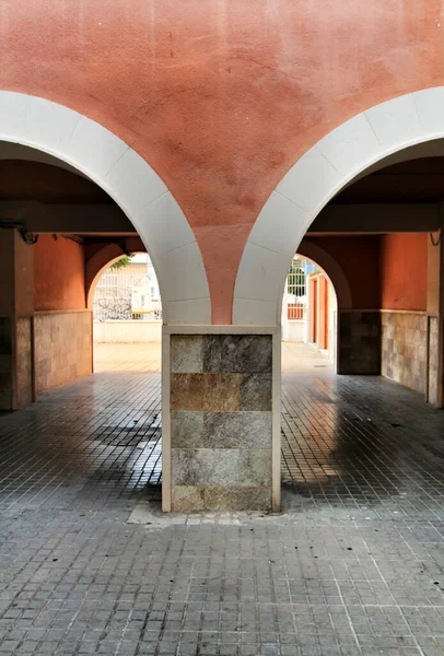 Passaggio Arco Nel Quartiere Raval Elche Alicante Spagna — Foto Stock