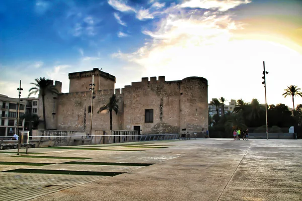 Altamira Palace Dusk Cloudy Sky Elche Alicante — Stock Photo, Image