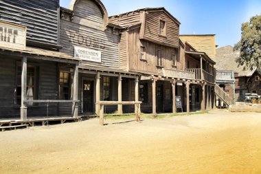 Uzak batıdaki Tabernas Çölü, Almerya, İspanya.