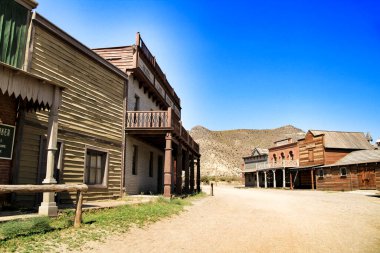 Uzak batıdaki Tabernas Çölü, Almerya, İspanya.
