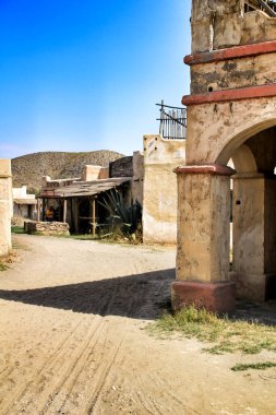 Uzak batıdaki Tabernas Çölü, Almerya, İspanya.