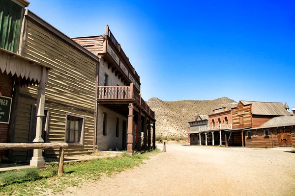 Långt Västerut Gammal Stad Öknen Tabernas Almeria Spanien — Stockfoto