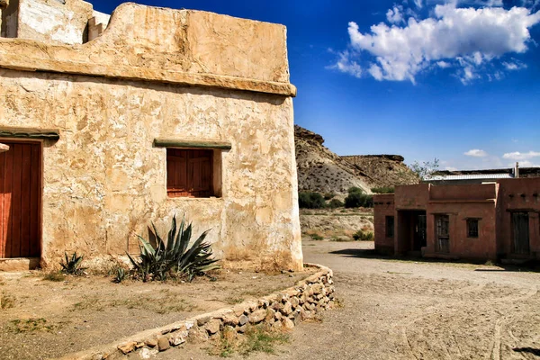 Far West Vieille Ville Dans Désert Tabernas Almeria Espagne — Photo