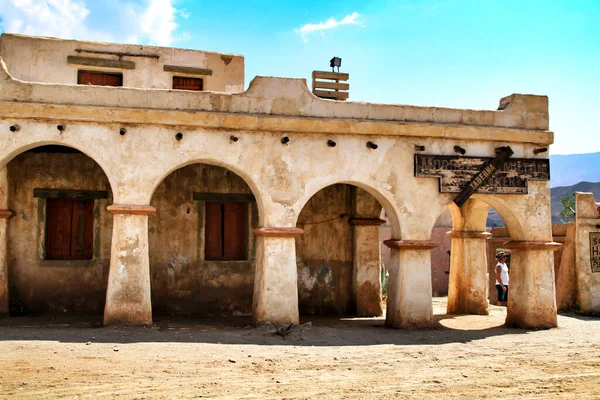 Far west old town in the Desert of Tabernas, Almeria, Spain.